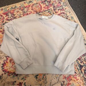 Champion womens light blue Crewneck Sweater